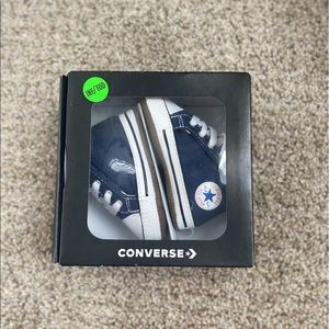 Size 2 navy blue soft sole infant/baby converse.